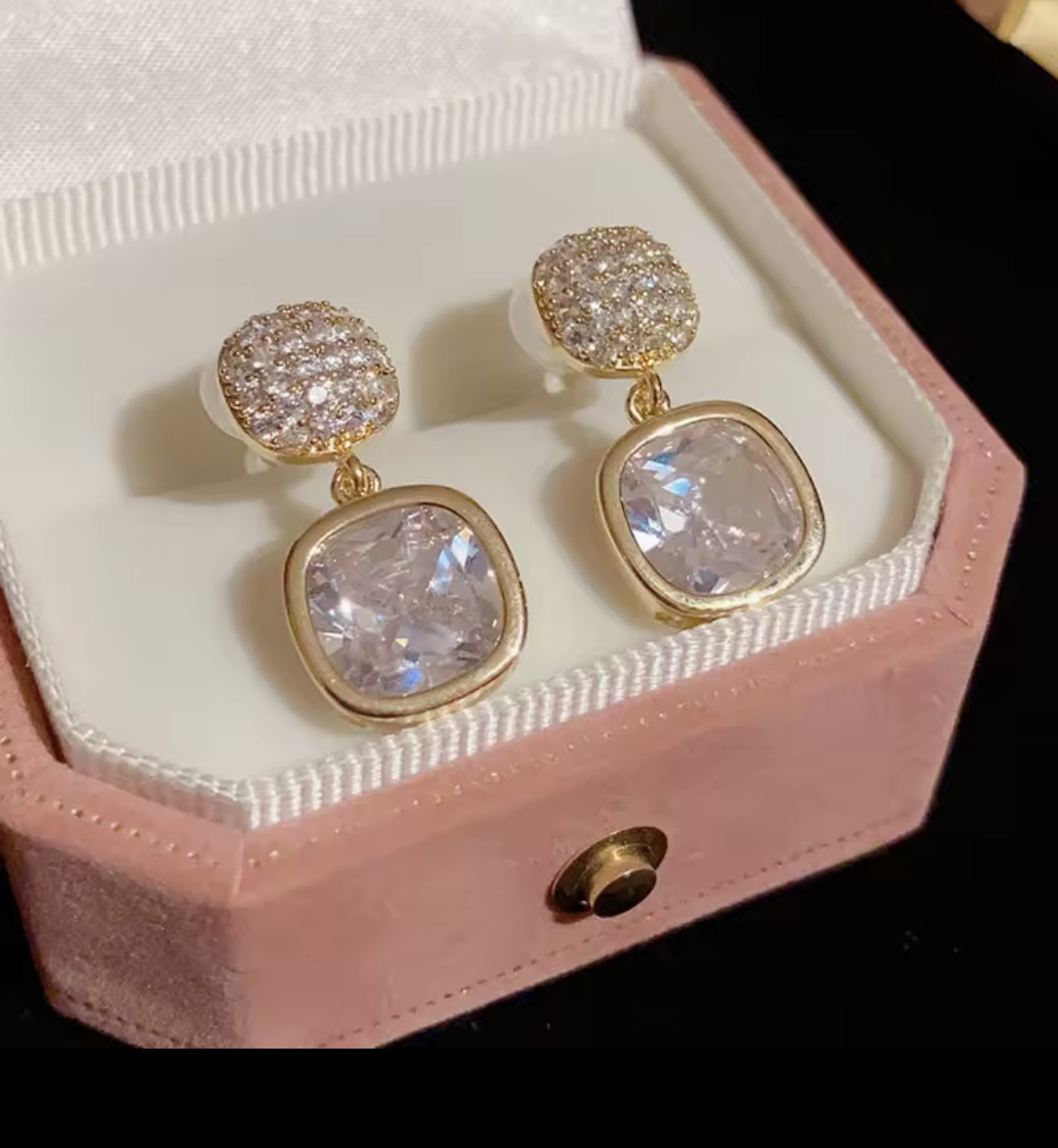 Luxury Crystal Drop Statement Earrings