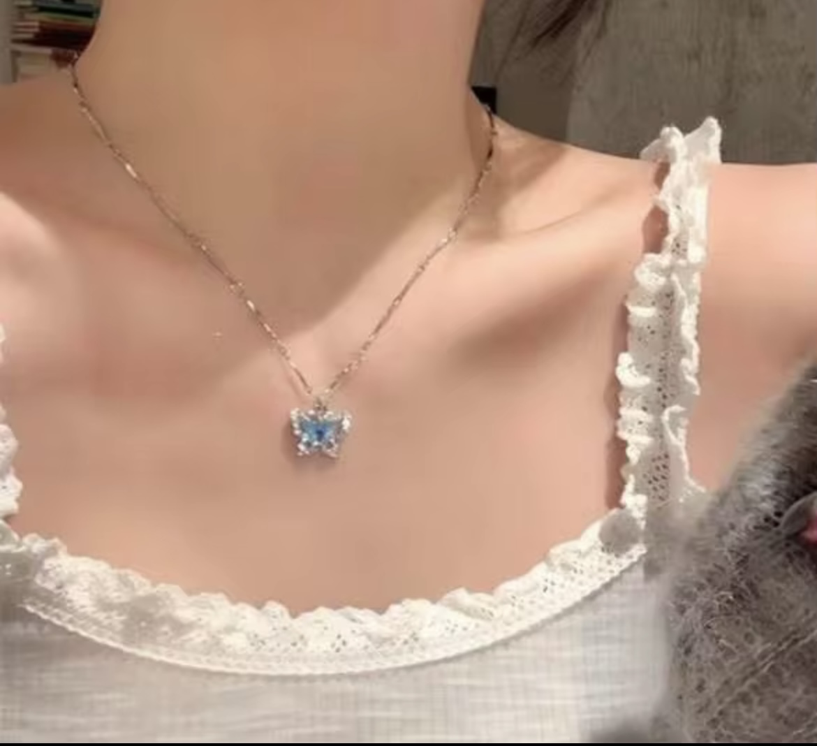 Blue Butterfly Pendant