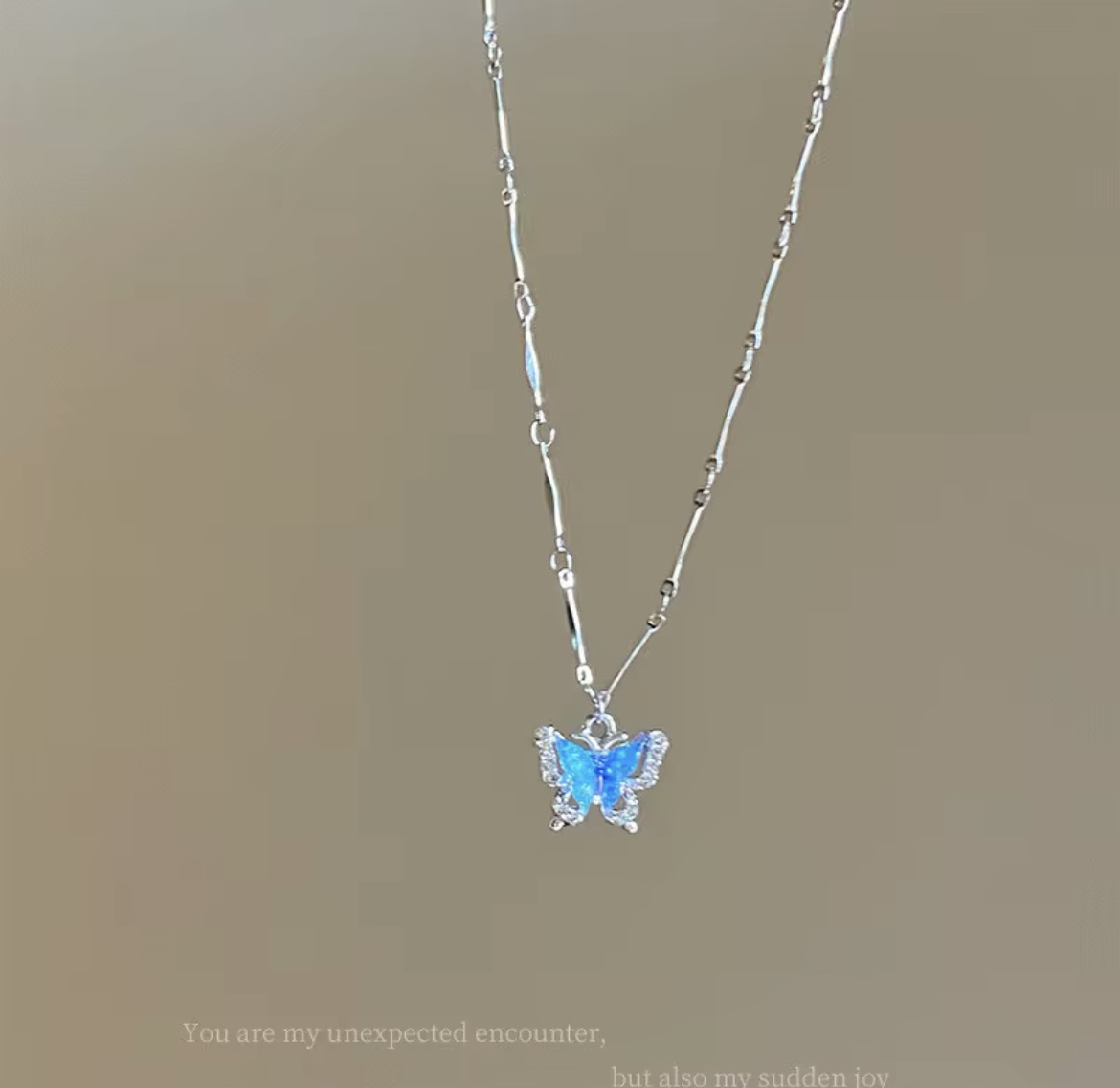 Blue Butterfly Pendant