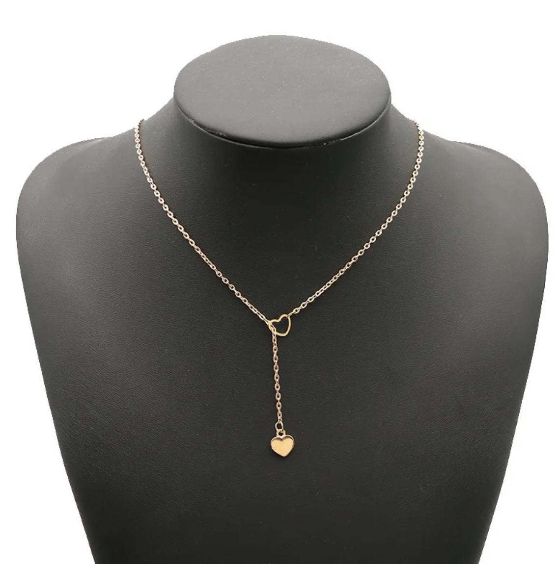 Golden Heart Chain Link Pendant