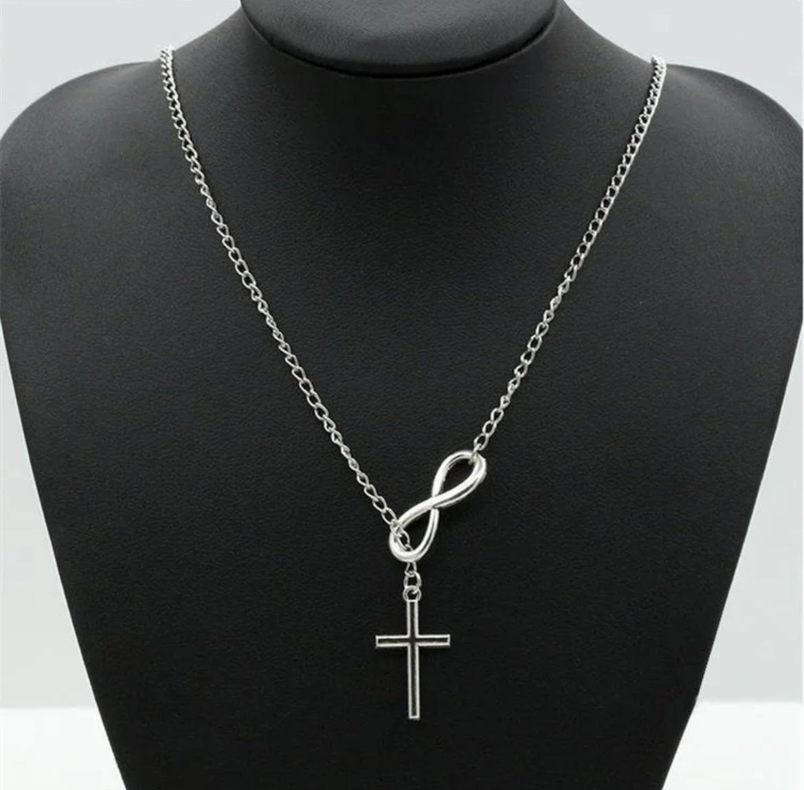 Silver Cross Pendant Necklace
